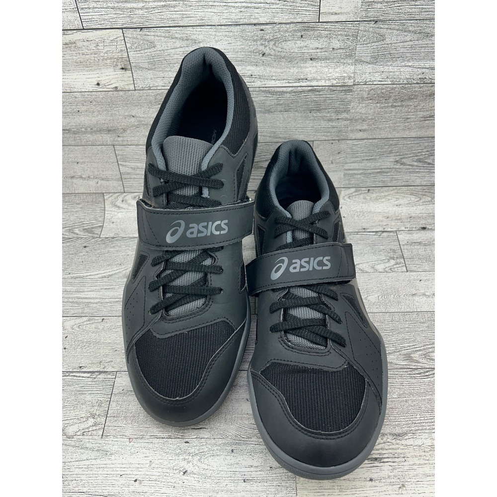 Asics Cyberthrow G507Y Men Black Carbon Track Field Throwing‎ Shoes Size 10